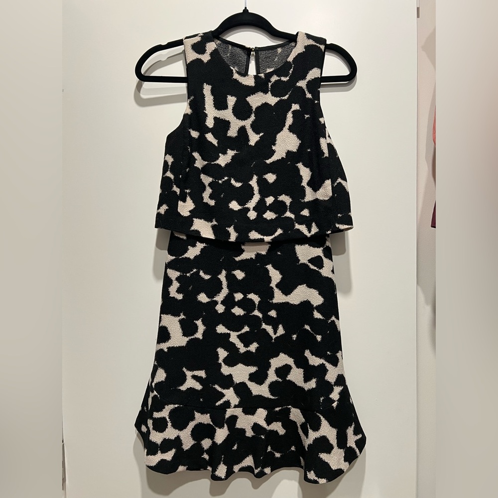 Banana Republic Black and Cream Dress